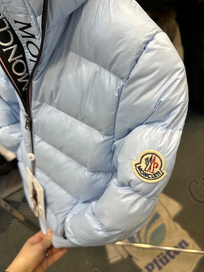 Moncler Mavi Kısa Fermuarlı Mont - Görsel 2