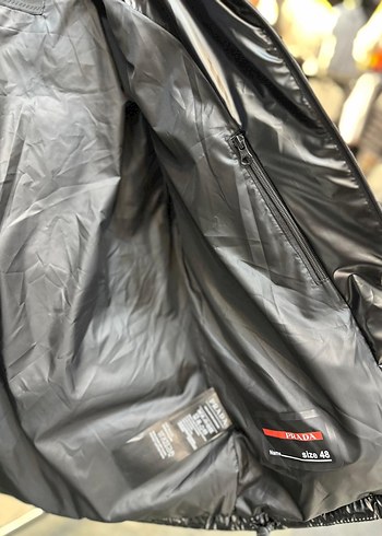 Siyah Deri Fermuarlı Erkek Mont - Görsel 3