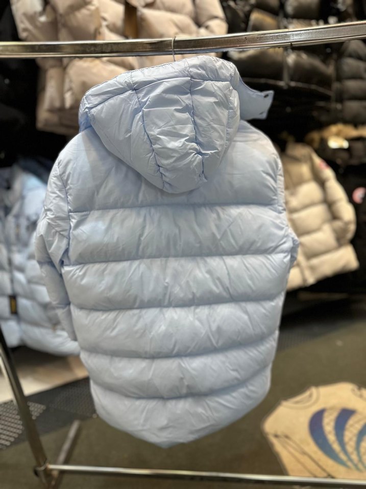 Mavi Kapüşonlu Kısa Erkek Mont - Görsel 2