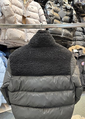 Gri Yüksek Yakalı Erkek Mont - Görsel 3