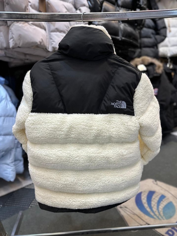 Beyaz Fermuarlı Kürklü Erkek Mont - Görsel 3