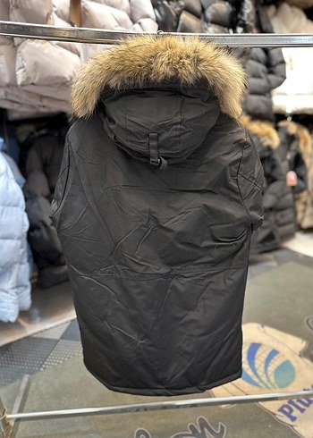 Siyah Kürklü Erkek Uzun Mont - Görsel 2