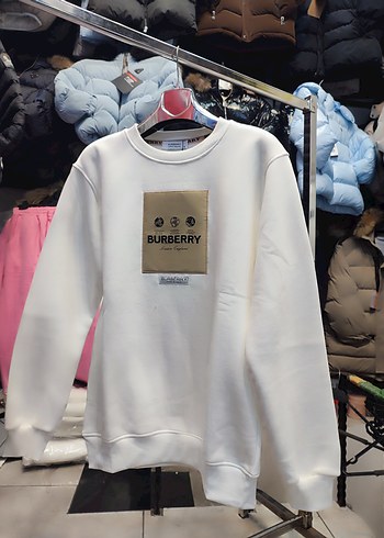 Burberry Beyaz Erkek Sweatshirt - Görsel 3