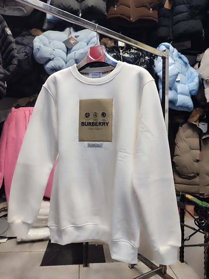 Burberry Beyaz Erkek Sweatshirt - Görsel 3