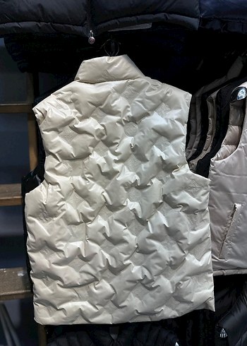 Erkek Beyaz Fermuarlı Yelek - Görsel 2