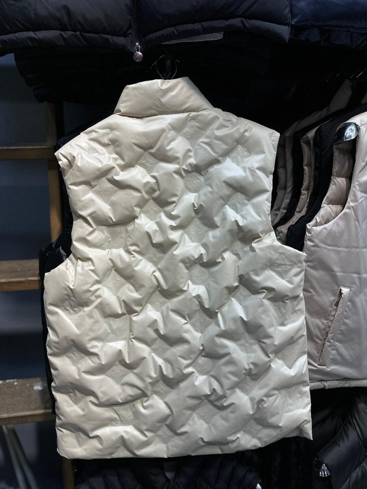 Erkek Beyaz Fermuarlı Yelek - Görsel 2