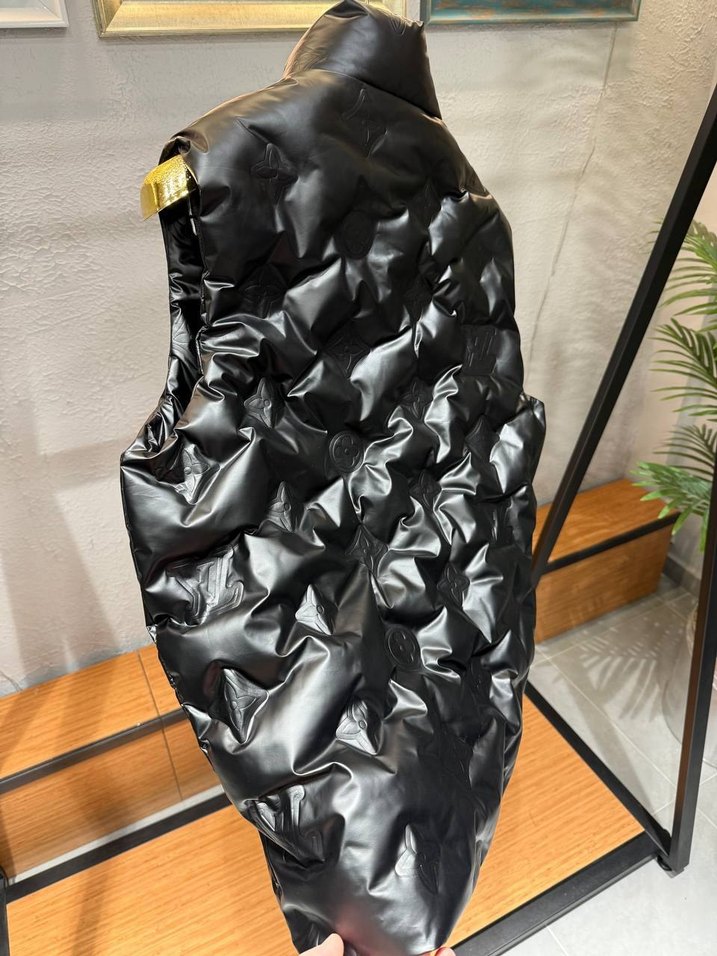 Siyah Deri Fermuarlı Erkek Yelek - Görsel 3