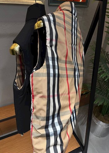 Dik Yaka Fermuarlı Desenli Erkek Yelek - Görsel 2