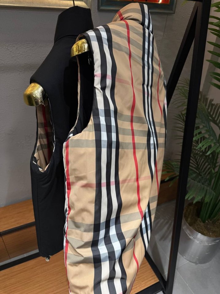 Dik Yaka Fermuarlı Desenli Erkek Yelek - Görsel 2