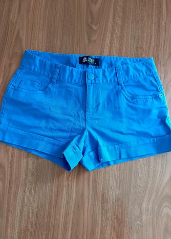Kadın Mavi Mini Denim Şort