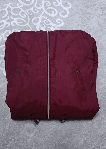 Yağmurluk Bordo - Görsel 7