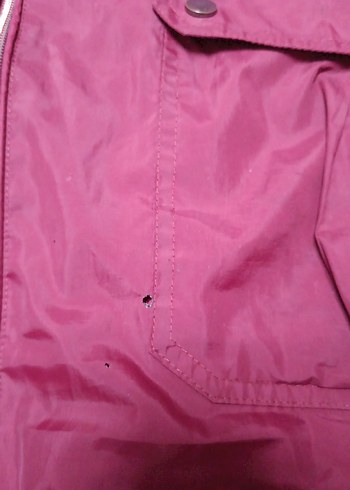 Yağmurluk Bordo - Görsel 4