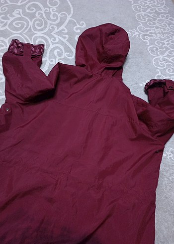 Yağmurluk Bordo - Görsel 6