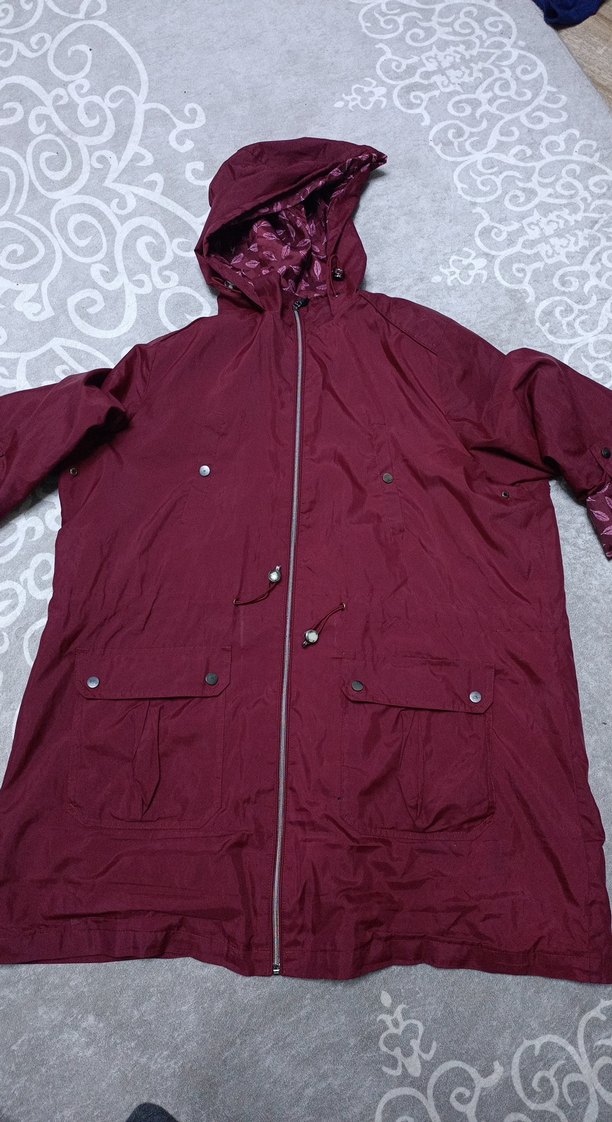 Yağmurluk Bordo - Görsel 3