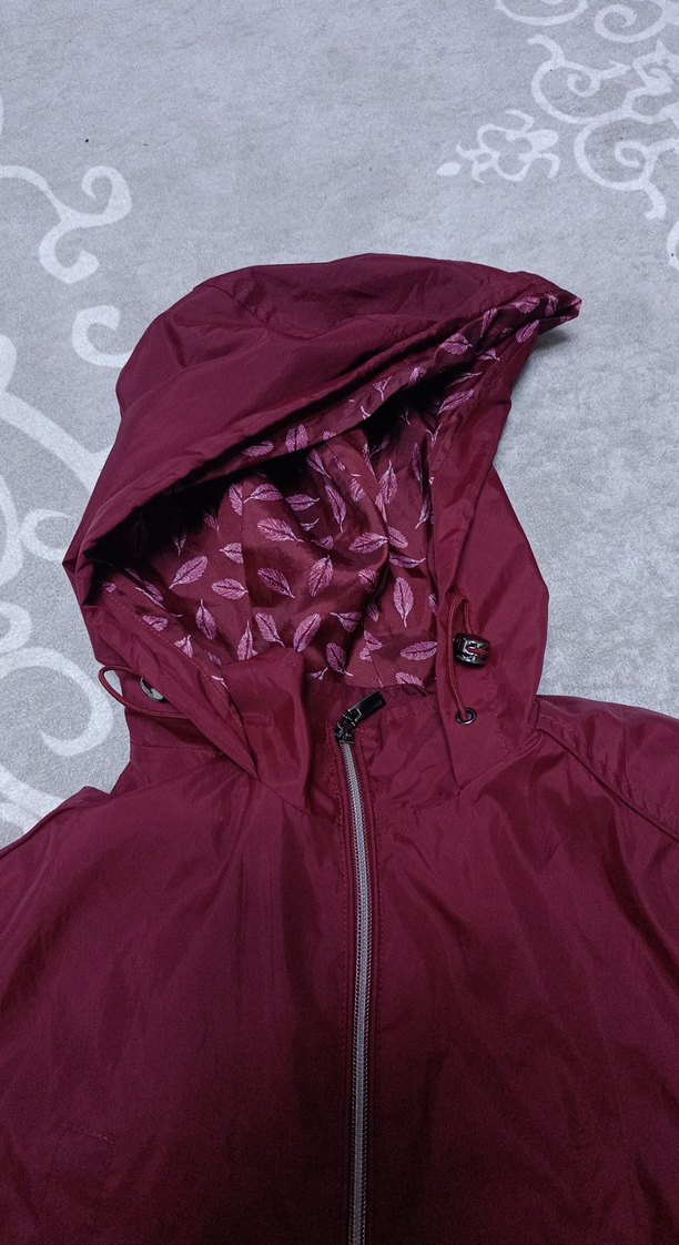 Yağmurluk Bordo - Görsel 2