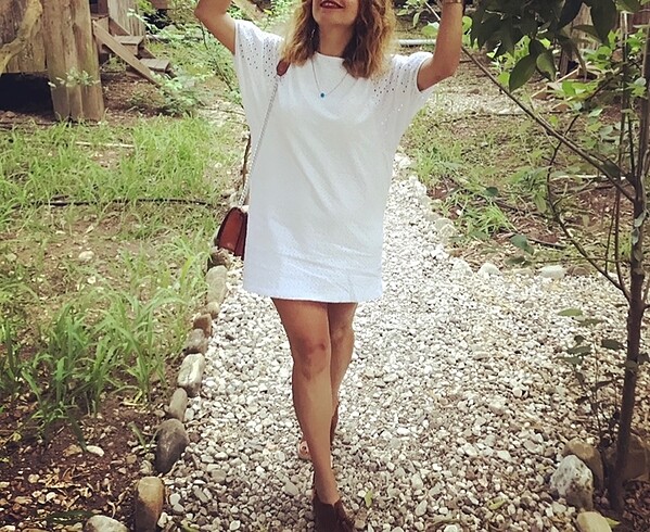 Zara beyaz elbise