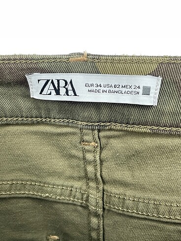 34 Beden haki Renk Zara Jean / Kot %70 İndirimli.