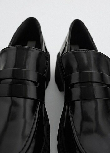 38 Beden siyah Renk Zara makosen ayakkabı