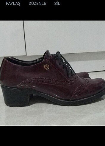  Beden bordo Renk Pierre Cardin ayakkabı 