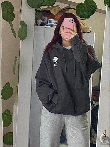 oversize antrasit sweat