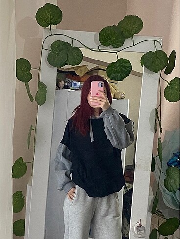 addax gri siyah sweatshirt