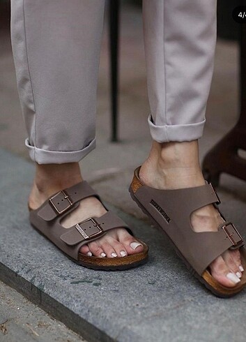 Birkenstock Arizona bayan terlik vizon 