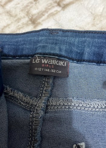 Çocuk Mavi Denim Kemerli Regular Fit Jean - Görsel 3
