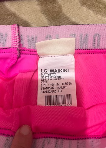 Pembe Baskılı Kız Çocuk Spor Bikini - Görsel 2