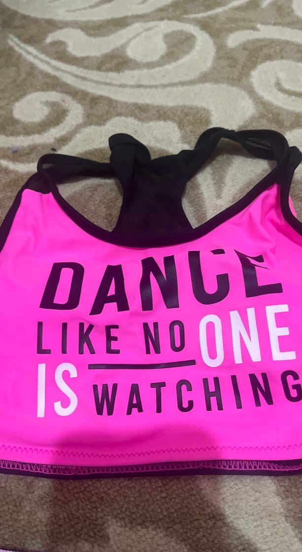 Pembe Baskılı Kız Çocuk Spor Bikini - Görsel 3