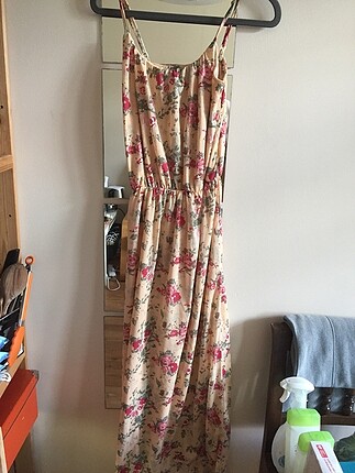 H&M uzun çiçekli elbise
