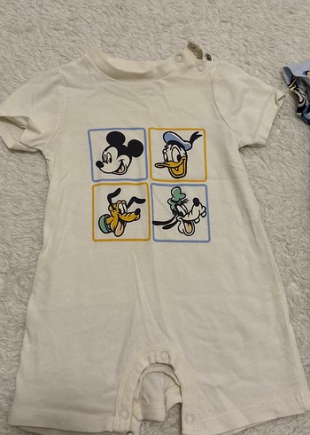 Pamuklu Erkek Bebek Kısa Kollu Tulum - Görsel 2