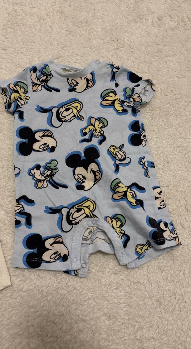 Pamuklu Erkek Bebek Kısa Kollu Tulum - Görsel 3