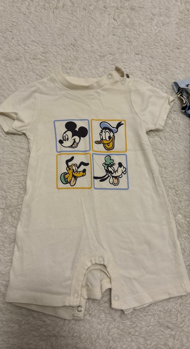 Pamuklu Erkek Bebek Kısa Kollu Tulum - Görsel 2