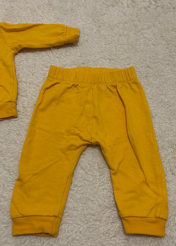 Sarı Bebek Takım, Uzun Kollu, Pamuklu - Görsel 3