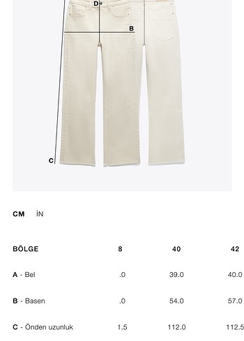 Zara Pastel Mavi Midi Kadın Denim Pantolon