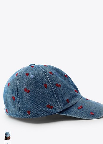 Zara Mavi Denim Kadın Şapka