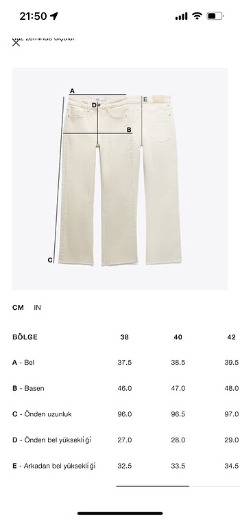42 Beden Jean pantolon