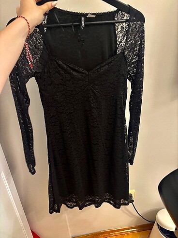 H&M H&M Siyah Dantel Elbise