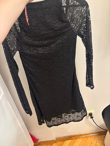 s Beden H&M Siyah Dantel Elbise