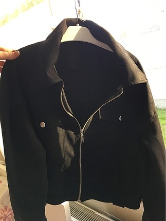 Siyah süvet ceket