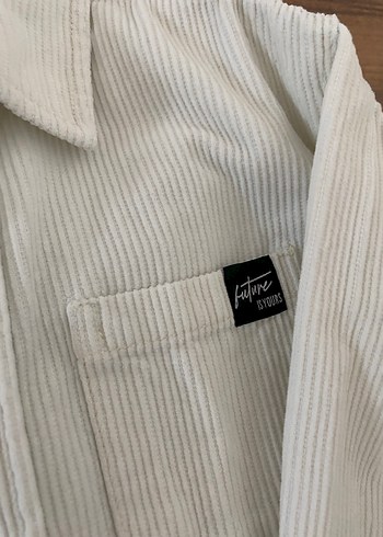 Pamuklu fitilli kadife ceket gömlek. - Görsel 4