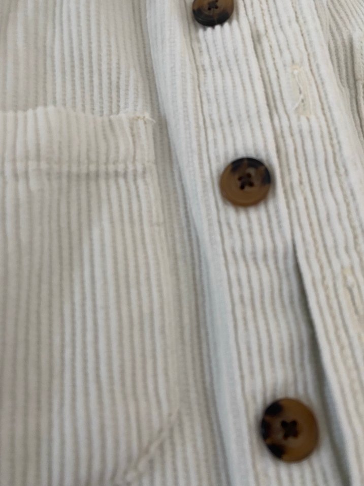 Pamuklu fitilli kadife ceket gömlek. - Görsel 5