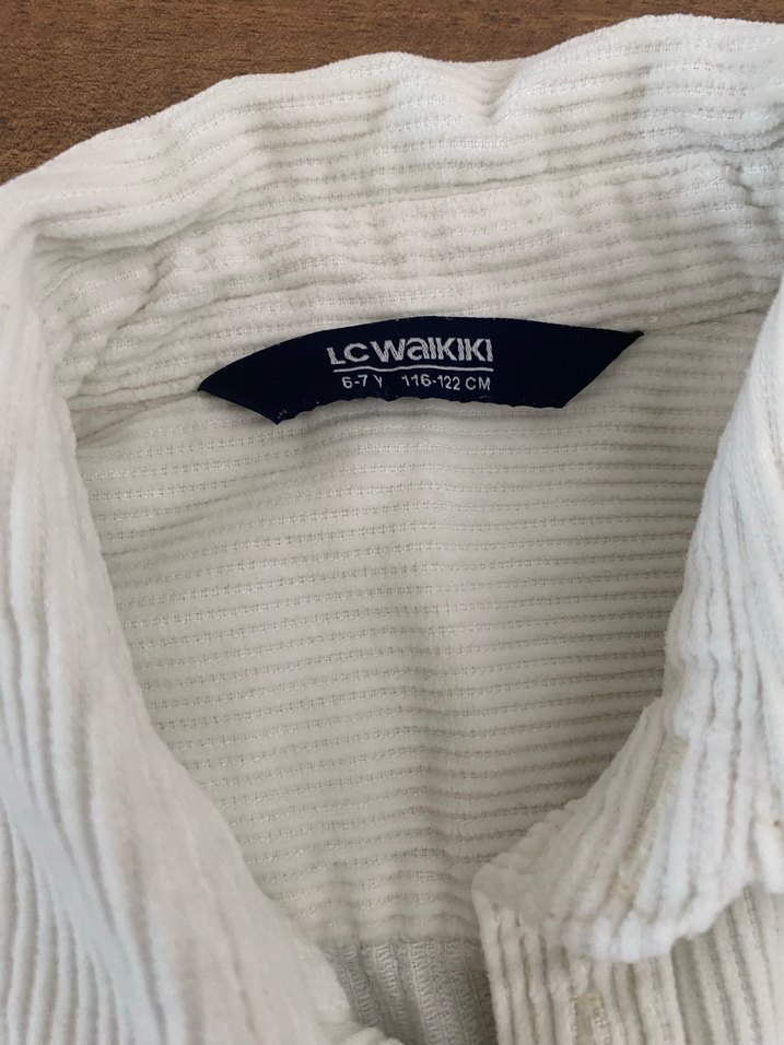 Pamuklu fitilli kadife ceket gömlek. - Görsel 3