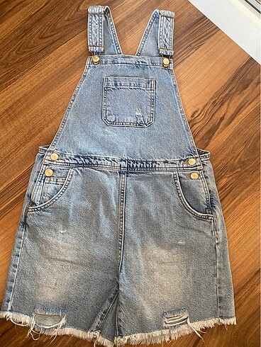 Koton kot şort salopet - Görsel 2