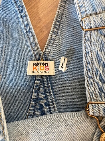 Koton kot şort salopet - Görsel 7