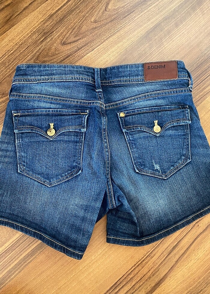 Jean şort - Görsel 3