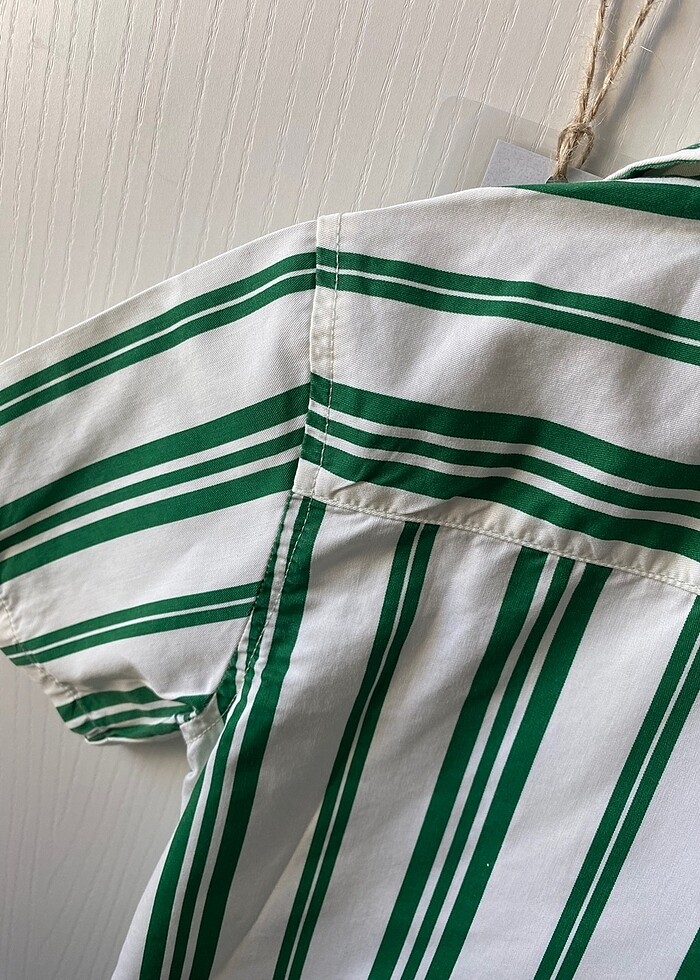 Orijinal H&M kısa kol erkek çocuk gömlek - Görsel 5