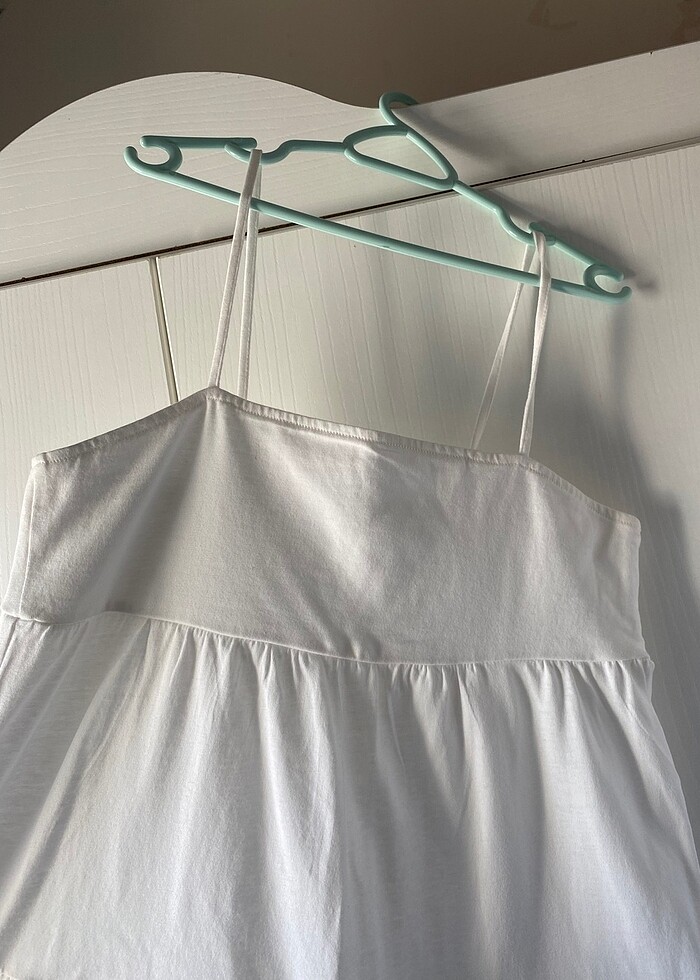 Kız çocuk H&M pamuk kumaş  astarsız  elbise. - Görsel 3