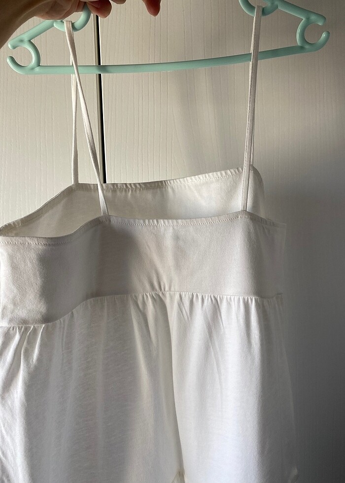 Kız çocuk H&M pamuk kumaş  astarsız  elbise. - Görsel 4