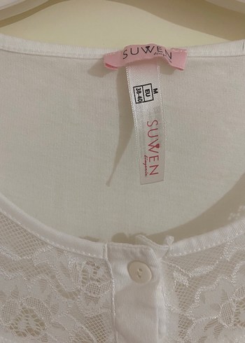 Uzun Kollu sabahlık. Nakışlı Lohusa Gecelik Takım - Görsel 8